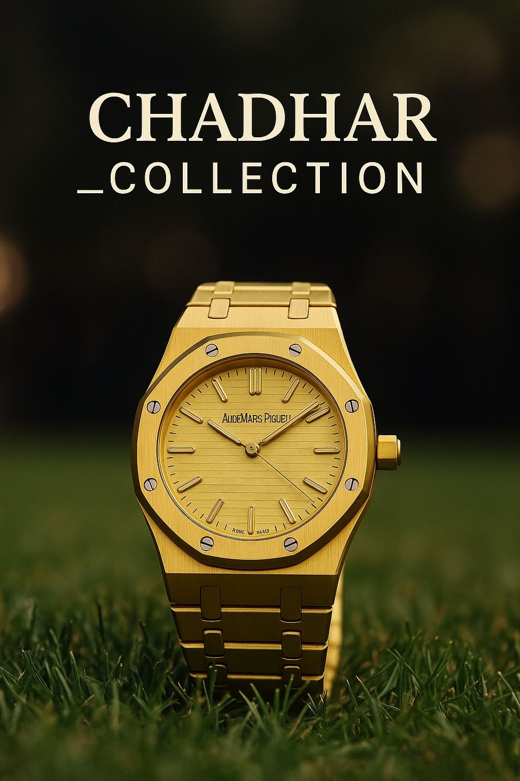 AUDEMARS PIGUET GOLDEN COLOUR STEEL CHAIN PREMIUM QUALITY 165 G weight